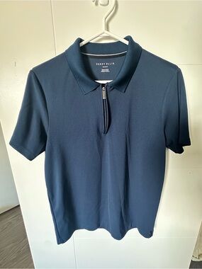 Perry Ellis Quarter Zip Polo